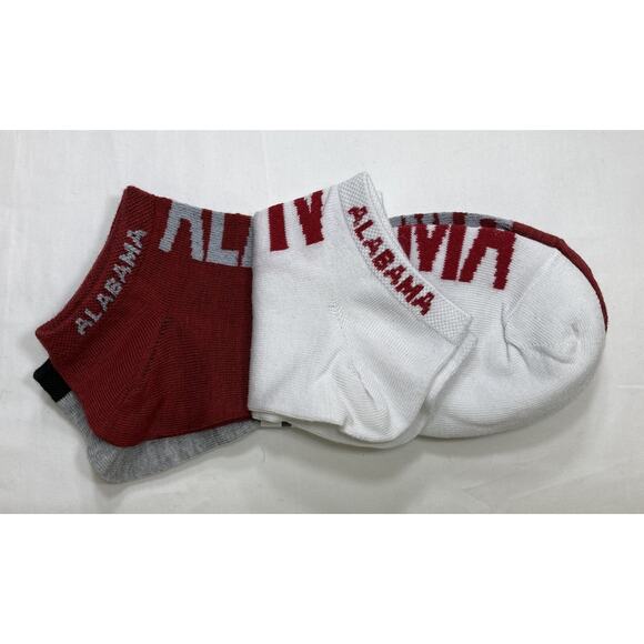 Alabama Crimson Tide Socks Ankle Women's size: 9 to 11 2 packs of 3, NCAA - Picture 6 of 9